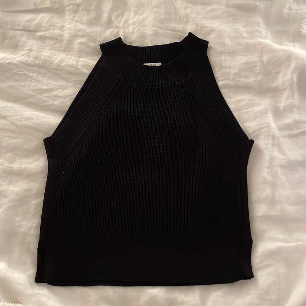Black Knitted Aritzia Top
